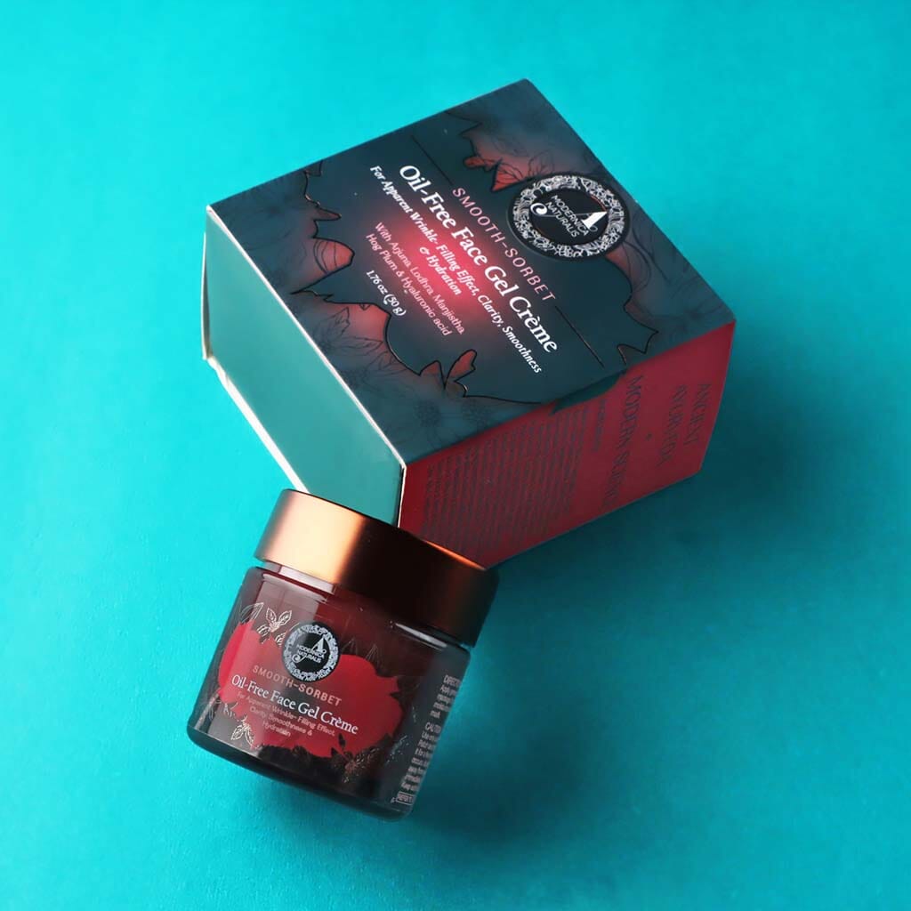 Smooth-Sorbet | Oil-Free Face Gel Crème | For Apparent Wrinkle-Filling Effect, Clarity, Smoothness &amp; Hydration Lotion &amp; Moisturizer A Modernica Naturalis 